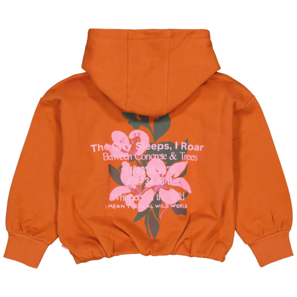 QPI hoodie met backprint - oranje, foto 4