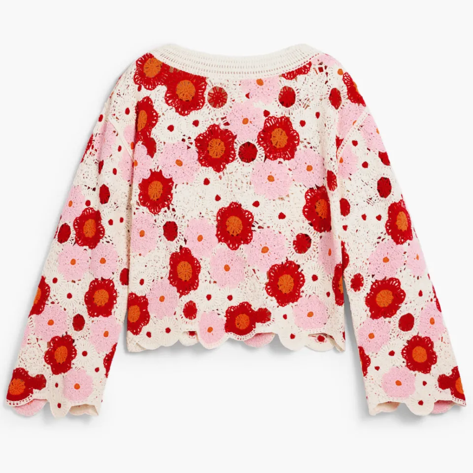 Desigual top ecru crochet, foto 3
