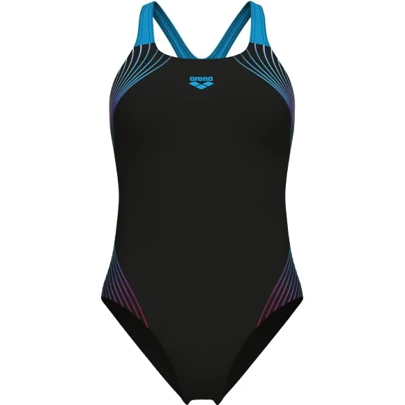 Arena Nuance Swim Pro Back badpak marineblauw Zwart