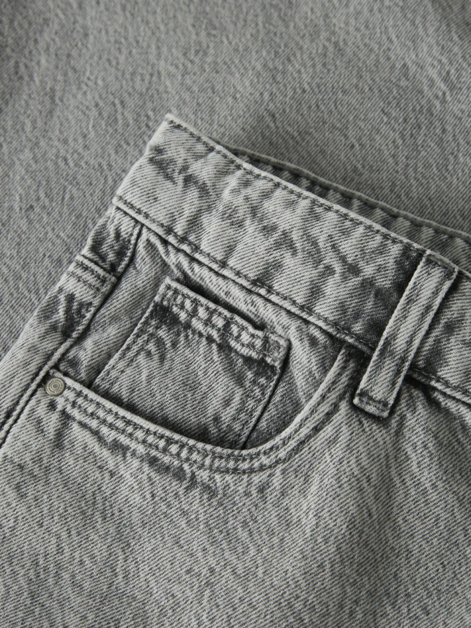 LMTD NLFBIRM loose fit jeans - grijs, foto 6