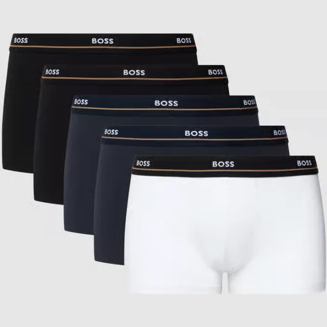 Boss boxershort set van 5 donkerblauw, foto 2