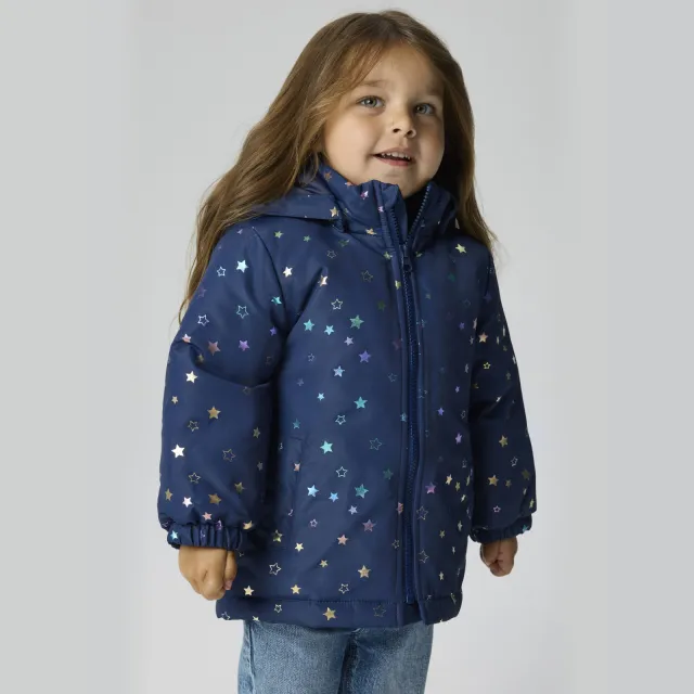 NAME IT MINI tussenjas met sterren donkerblauw, foto 2