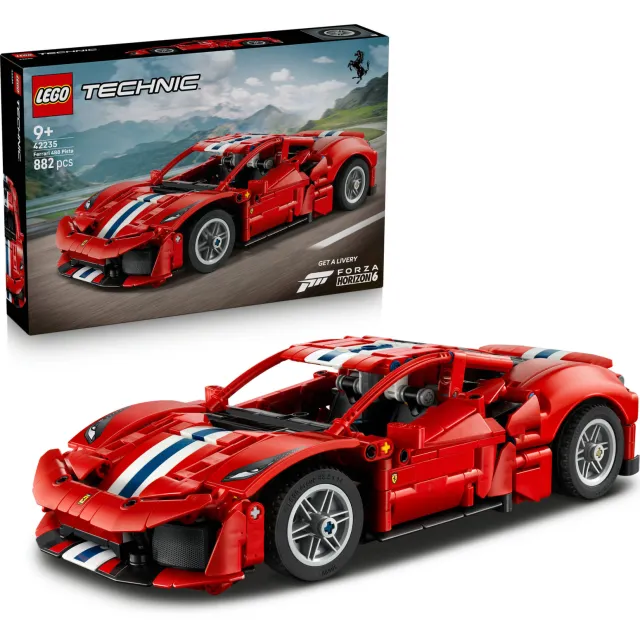Lego Technic Ferrari 488 PISTA Auto Speelgoed 42235, foto 2