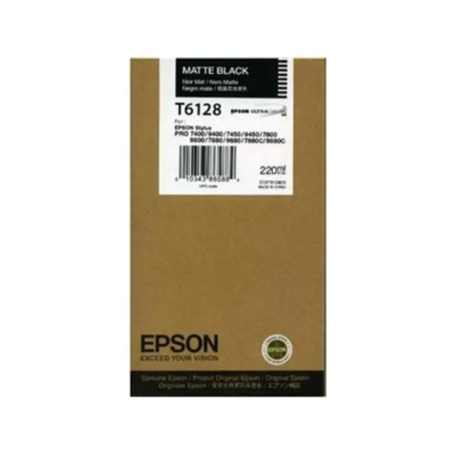 Epson T6128 (C13T612800) Inktcartridge Mat-zwart