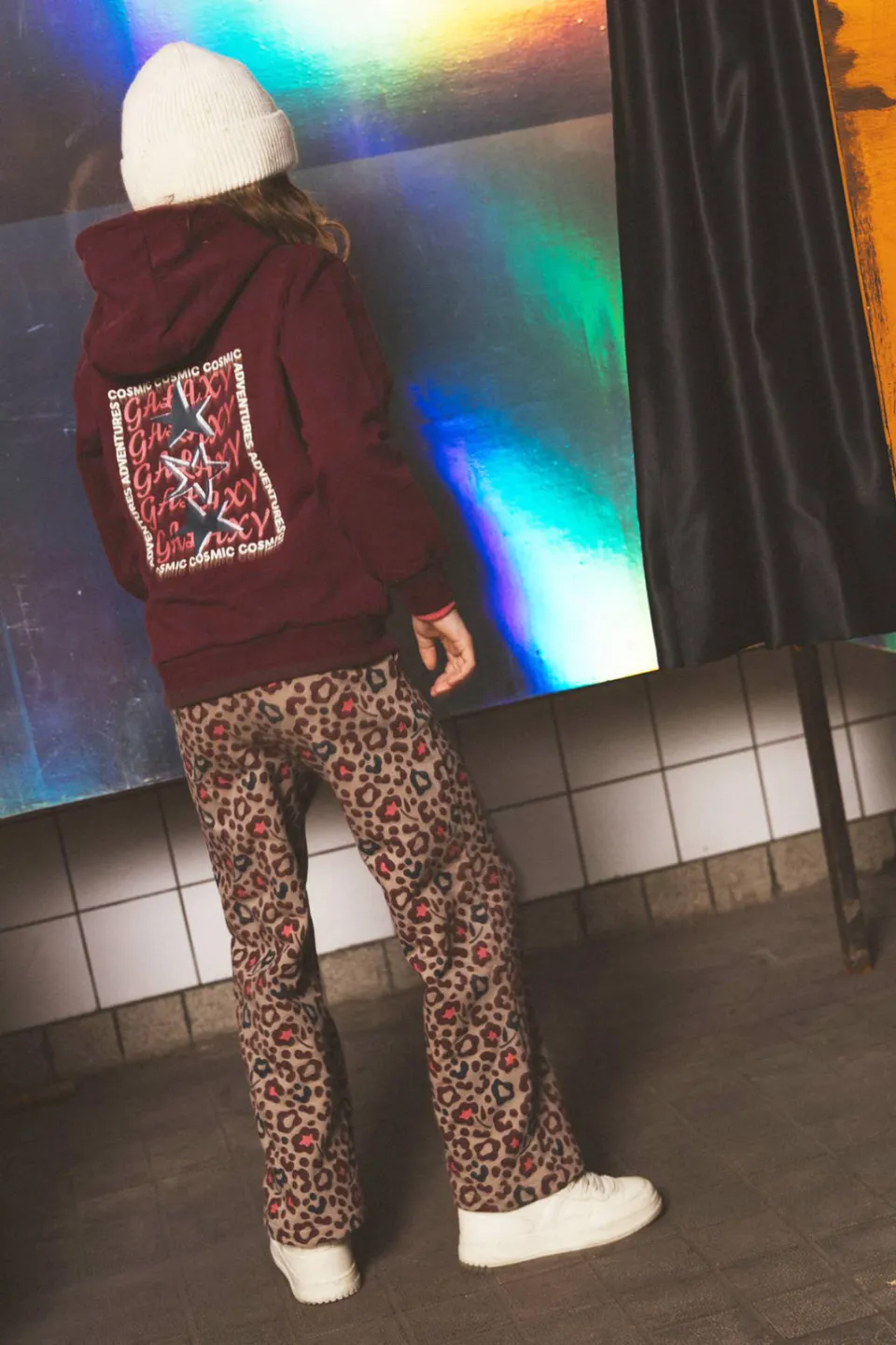 TYGO & vito hoodie met backprint - donkerrood, foto 3