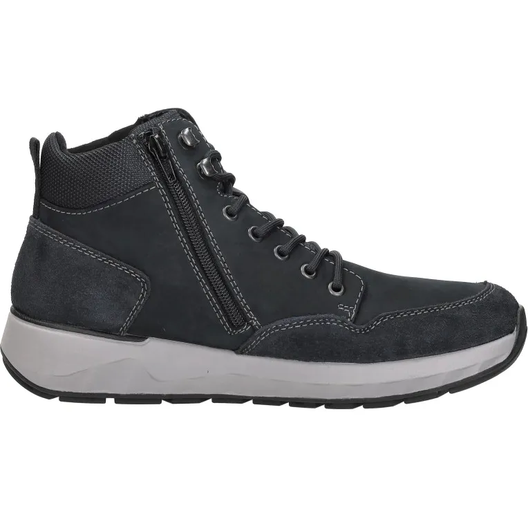 Rieker hoge veterschoen blauw