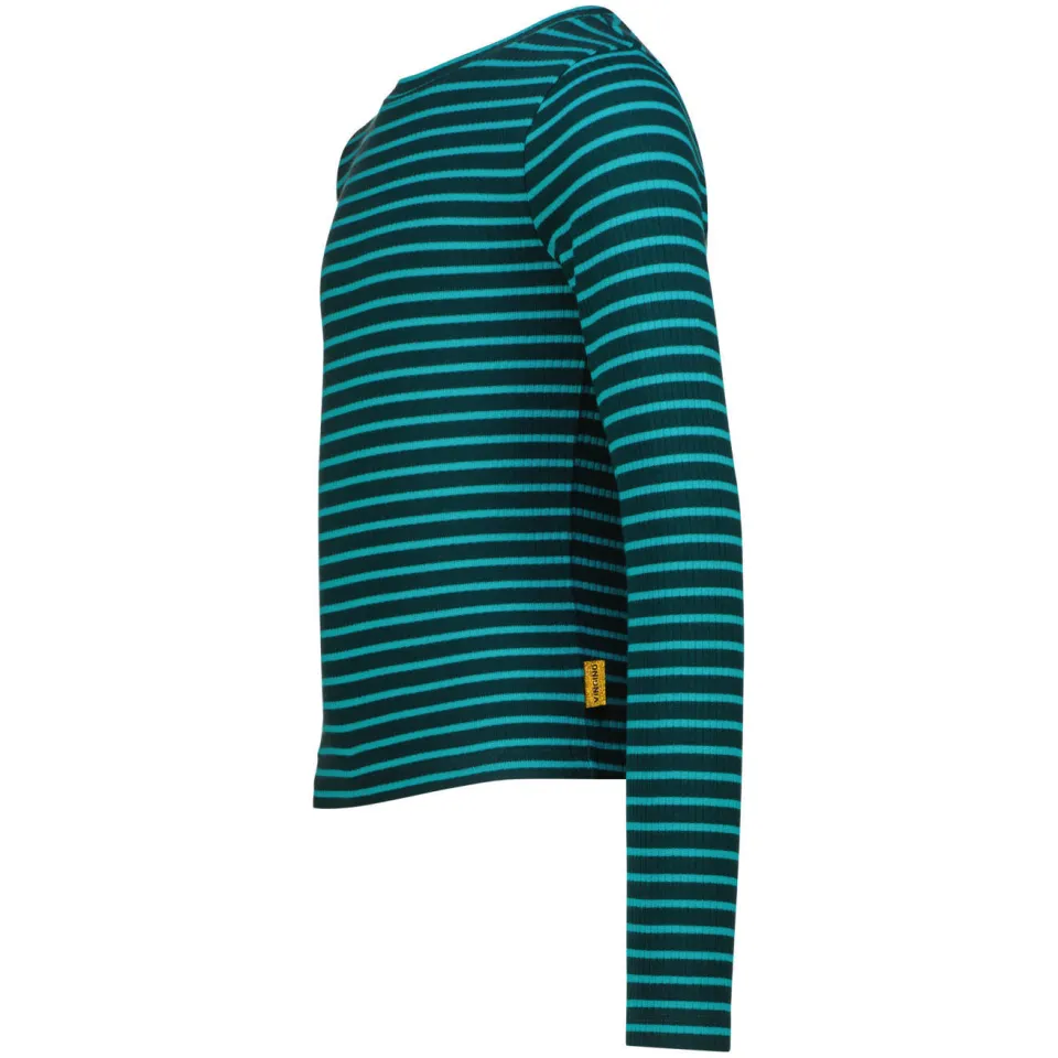 Vingino gestreepte longsleeve donkergroen/aqua, foto 4