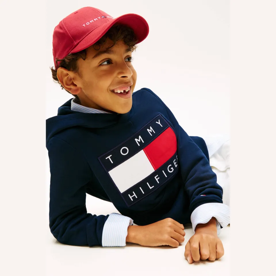 Tommy Hilfiger hoodie donkerblauw, foto 4