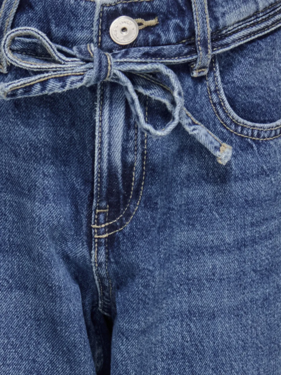 KIDS ONLY GIRL high waist straight leg jeans medium blue denim, foto 6