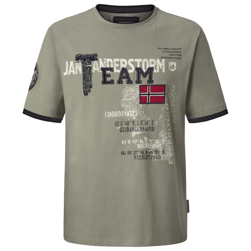 Jan Vanderstorm Sölve T-shirt olijf, foto 2