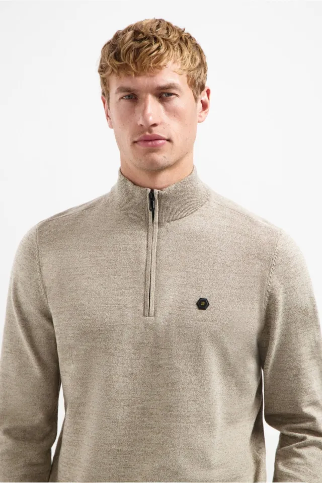 No Excess pullover fijn gebreid beige, foto 4