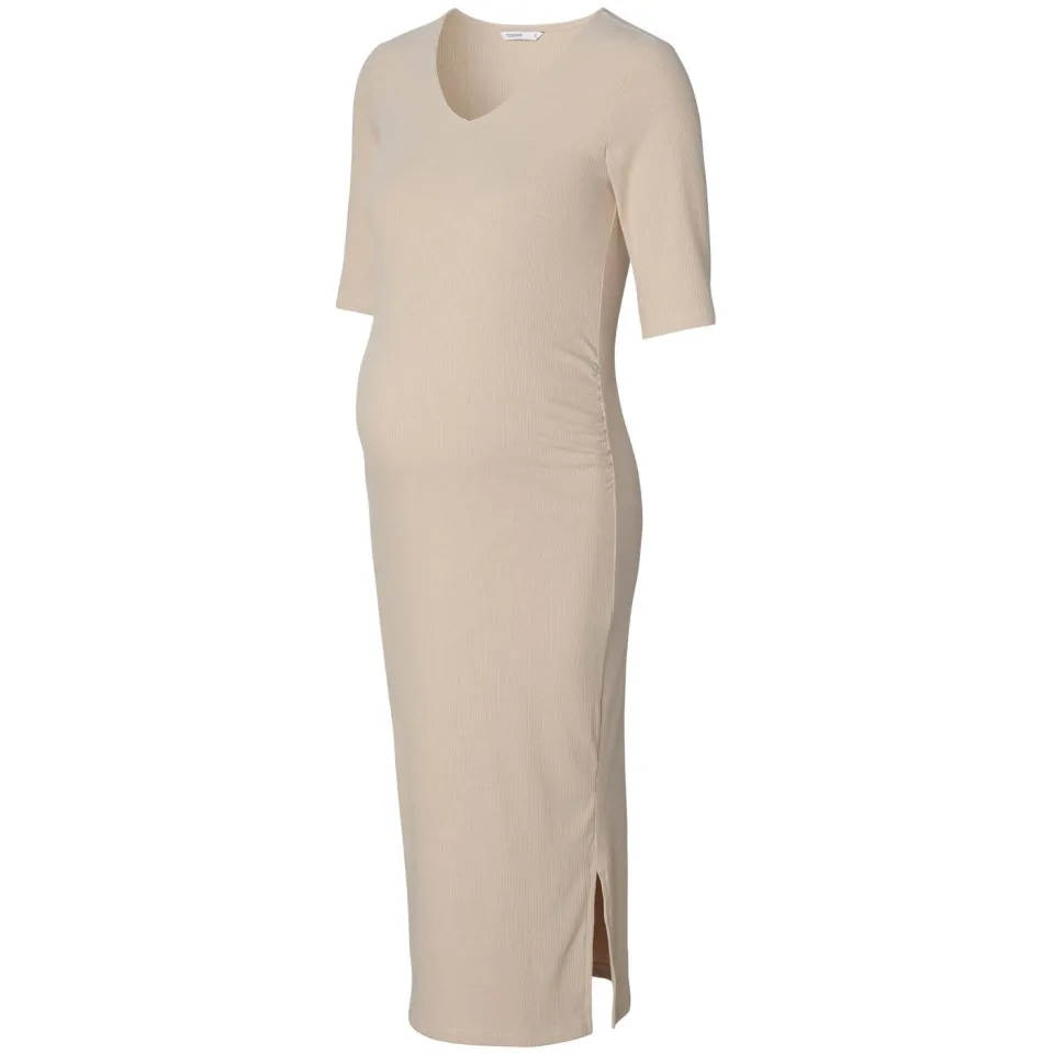 Noppies Keiko zwangerschapsjurk beige