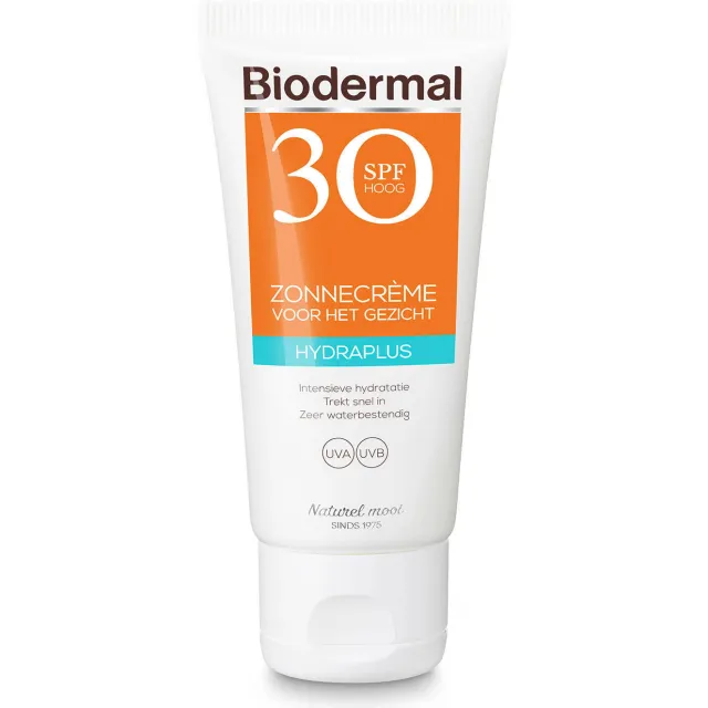 Biodermal Hydraplus zonnecrème voor het gezicht SPF30
