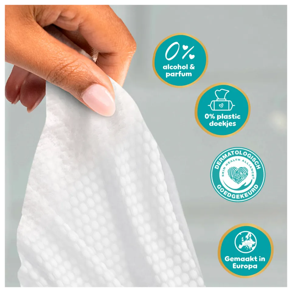 Pampers Aqua Soft Touch billendoekjes - 15 x 60 doekjes, foto 5