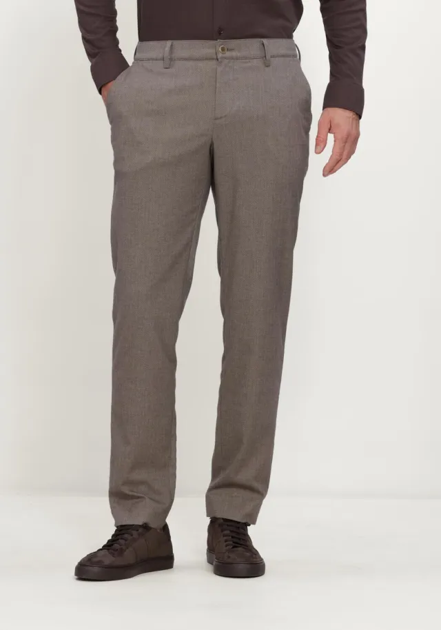 Alberto Lou chino broek taupe, foto 4