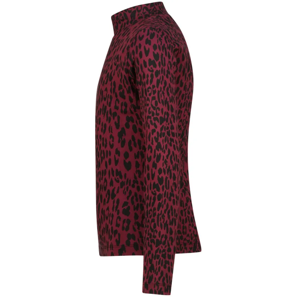 Vingino longsleeve panterprint donkerrood, foto 3