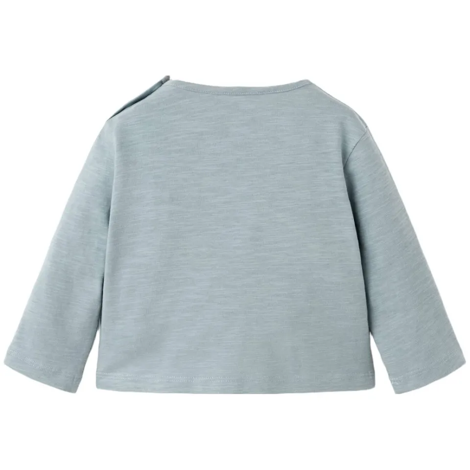 Mango Kids longsleeve met print - blauw, foto 2