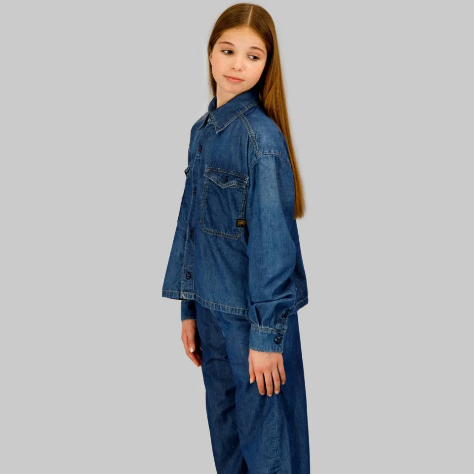 G-Star denim overhemd blauw, foto 4