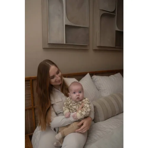Dirkje rechtvallende sweater met print - beige, foto 4