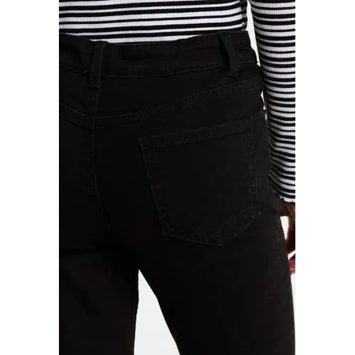 Anytime flared jeans zwart, foto 4