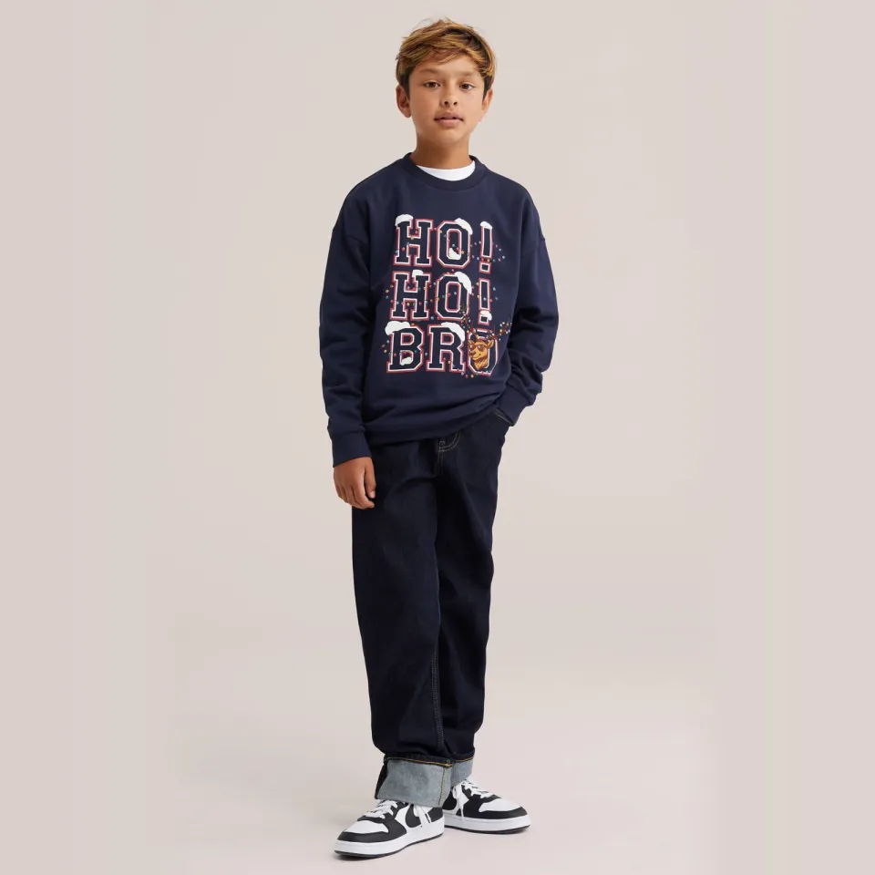 WE Fashion sweater met print - donkerblauw, foto 6