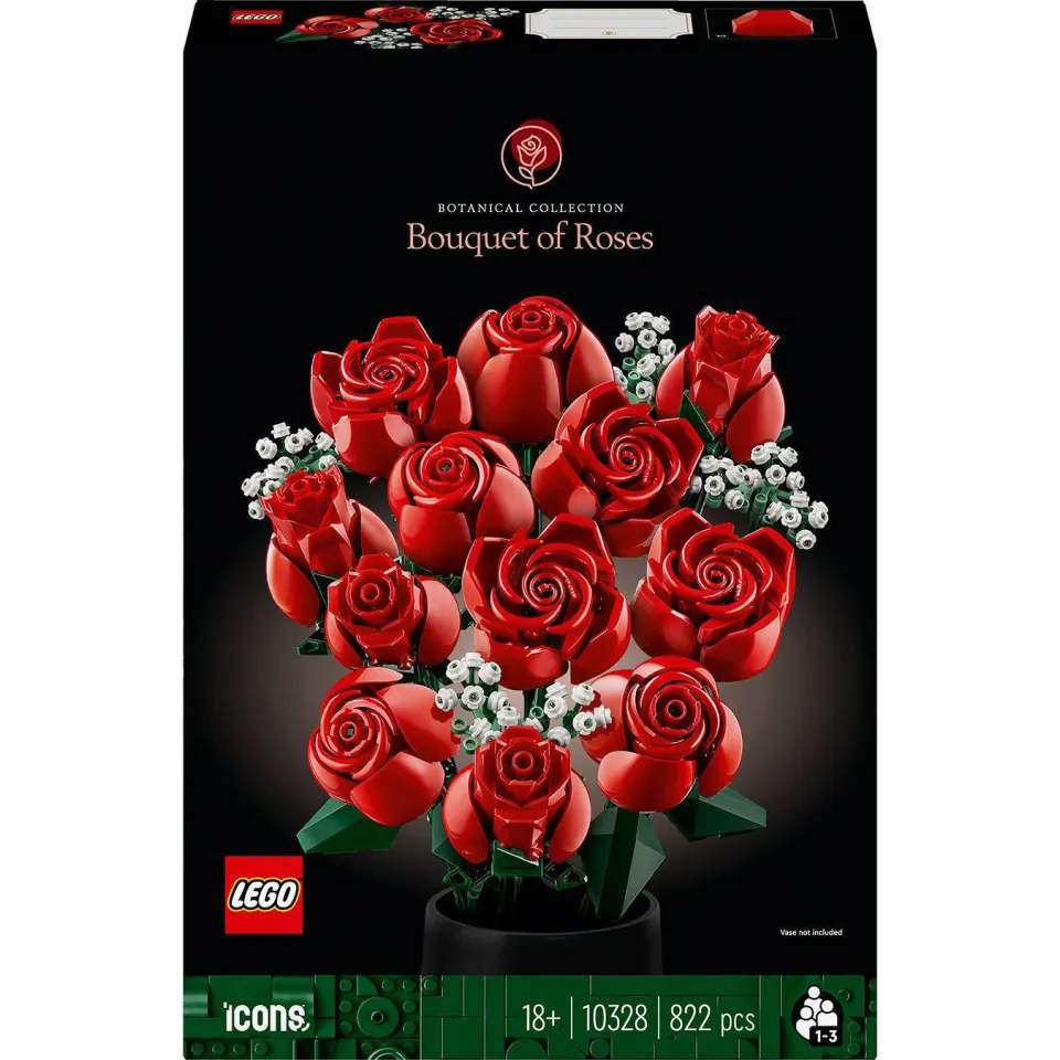 Lego Botanical Collection Rozenboeket Decoratief Bloemen Bouwpakket uit de Botanical Collection 10328, foto 6