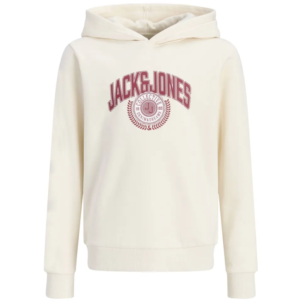 Jack & Jones JUNIOR hoodie met logo - ecru, foto 2