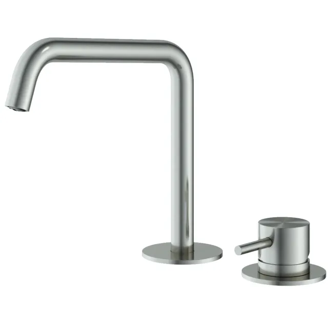 Hotbath Wastafelmengkraan Hotbath Archie 2 Gats Zonder Waste RVS316