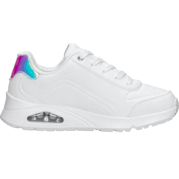 Skechers Uno lage sneakers wit
