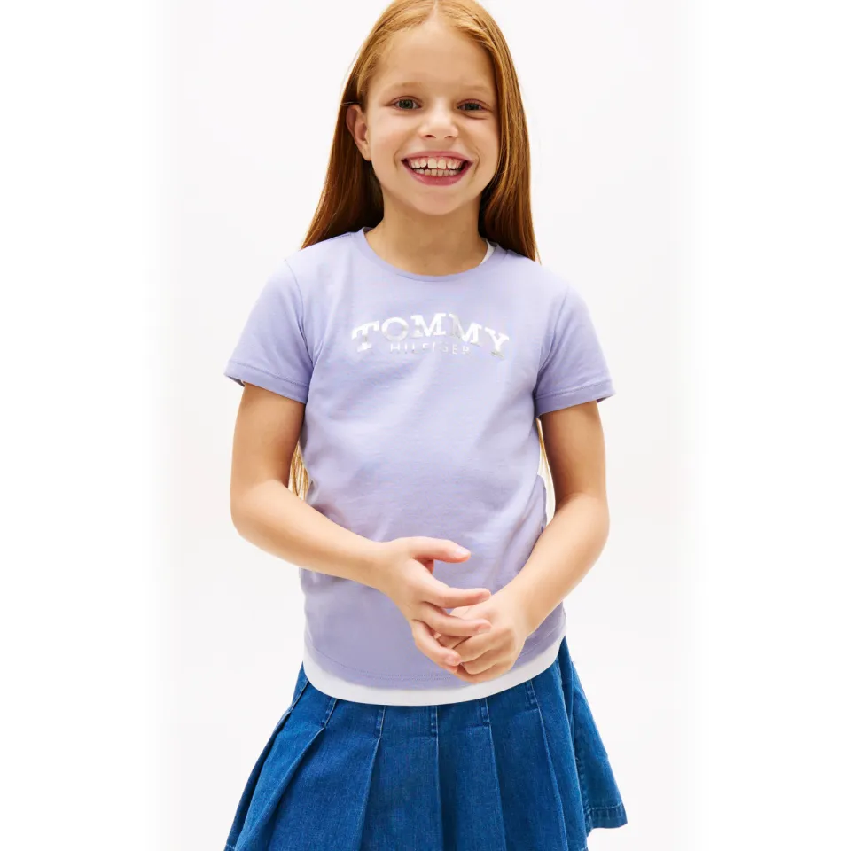 Tommy Hilfiger t-shirt lila, foto 5