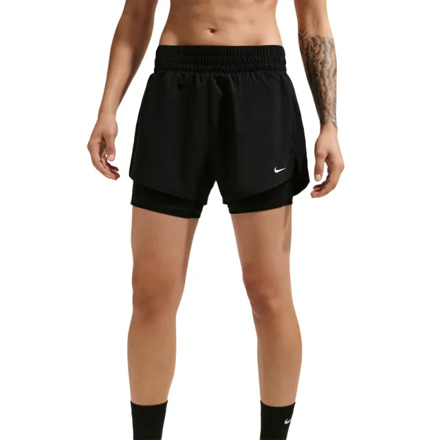 Nike One Korte Broeken Dames - Zwart - Katoen Jersey Black