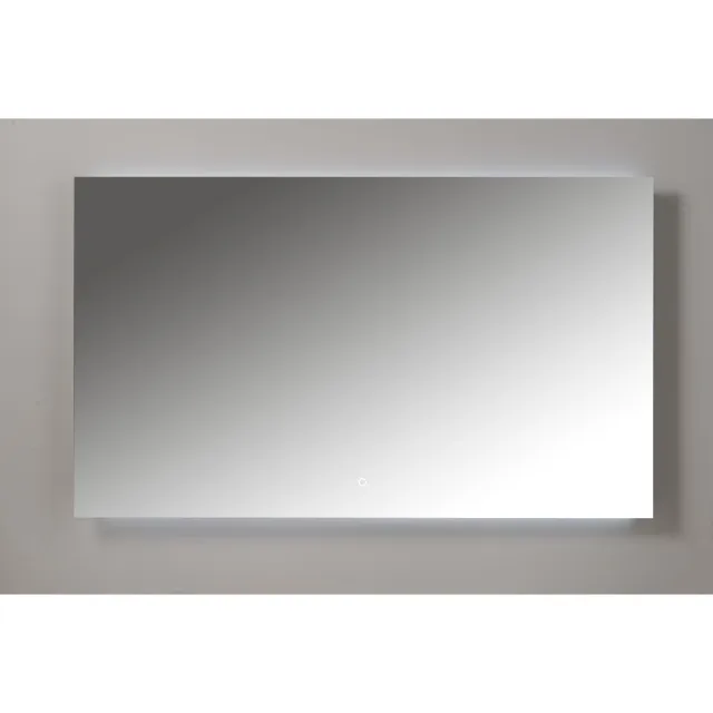 Xenz Badkamerspiegel Xenz Garda 60x70cm met Ledverlichting Boven- en Onderzijde Aluminium