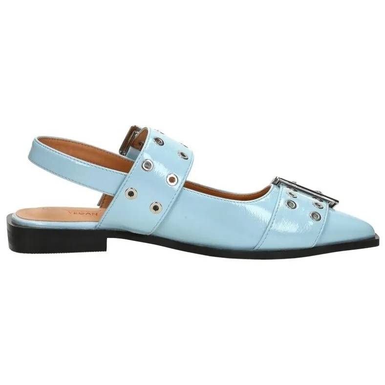 Shoecolate slingback ballerina lichtblauw Licht blauw