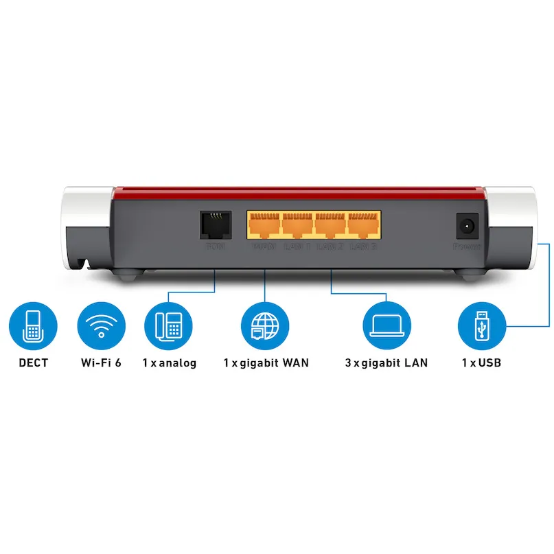 Fritz! Box 4050 router wit, foto 3