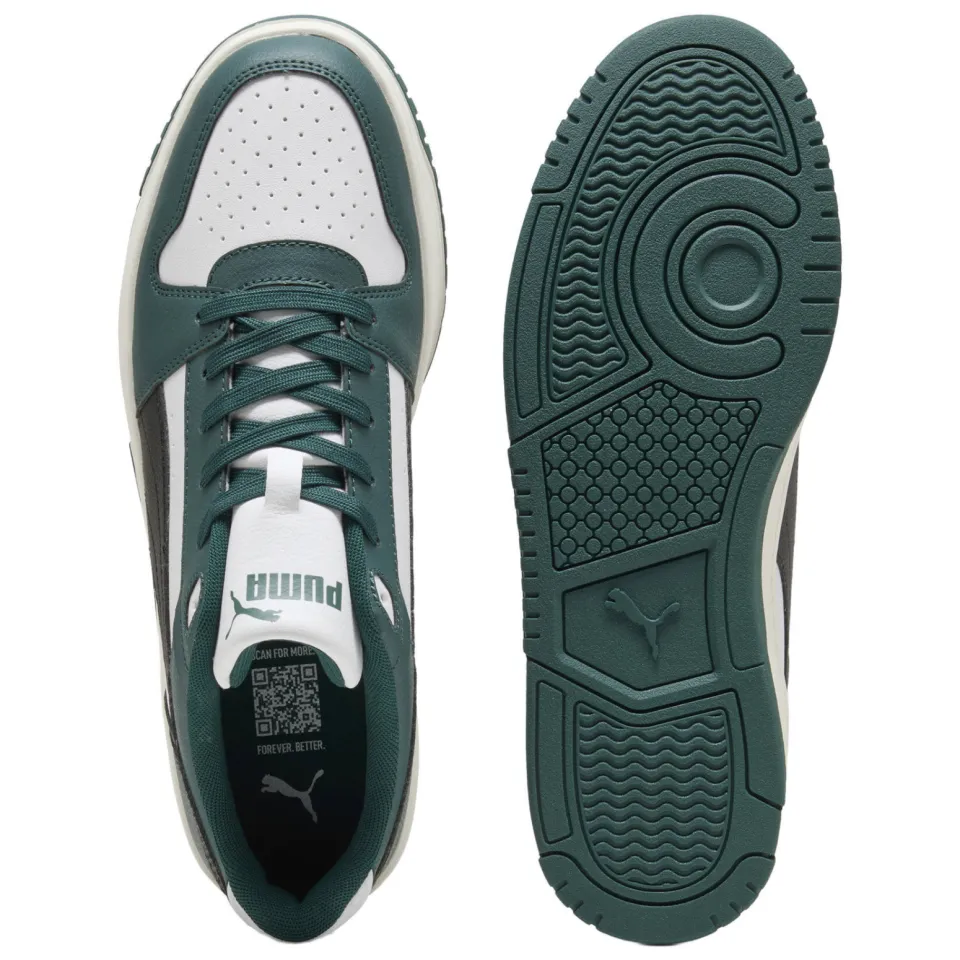 Puma Rebound Slam imitatieleren sneakers - donkergroen/wit, foto 5