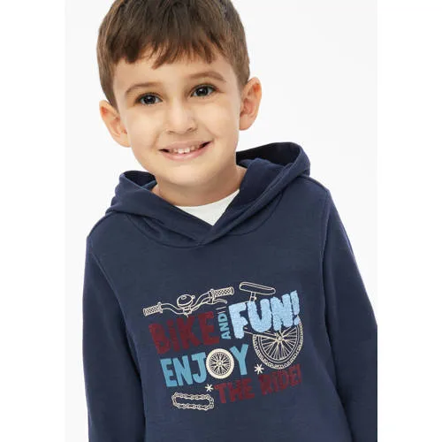 S.Oliver sweater met print - donkerblauw, foto 5