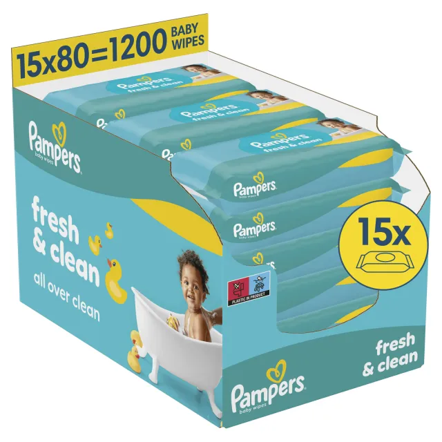 Pampers Fresh & Clean billendoekjes