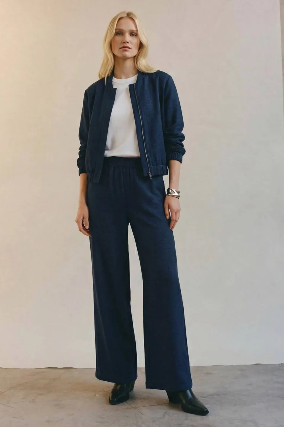 Vero Moda Vmmelaney broek donkerblauw, foto 3