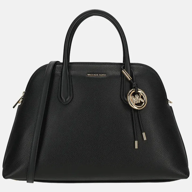 Michael Kors leren handtas Freddie zwart, foto 2