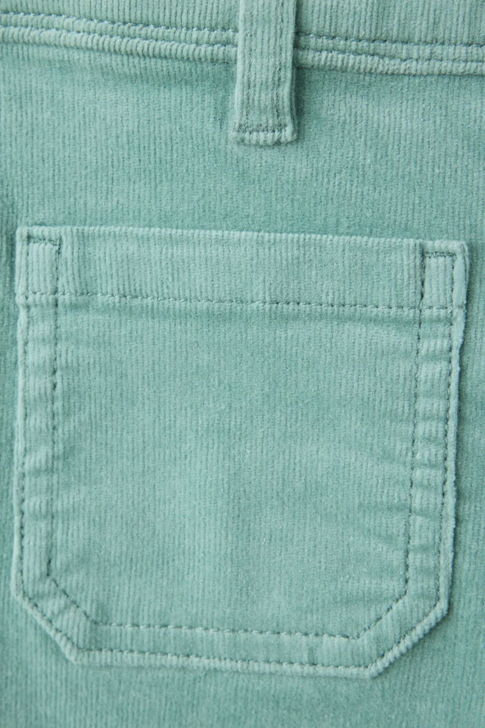 Mango Kids corduroy flared broek turquoise, foto 5
