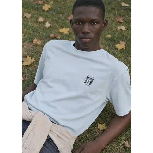 Mango TEEN T-shirt met backprint - lichtblauw, foto 6