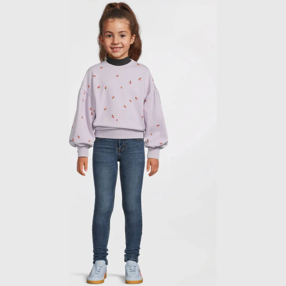Me & My Monkey sweater met bloemenprint lichtpaars licht paars, foto 4