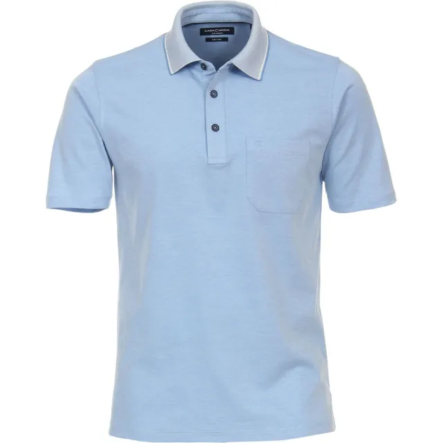 Casa Moda poloshirt lichtblauw