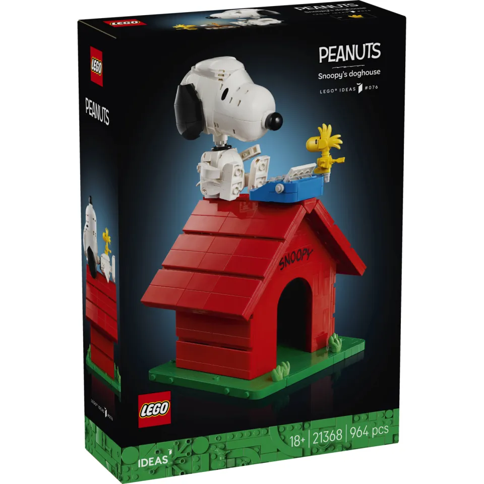 Lego IDEAS Peanuts: Snoopy's hondenhok 21368, foto 4