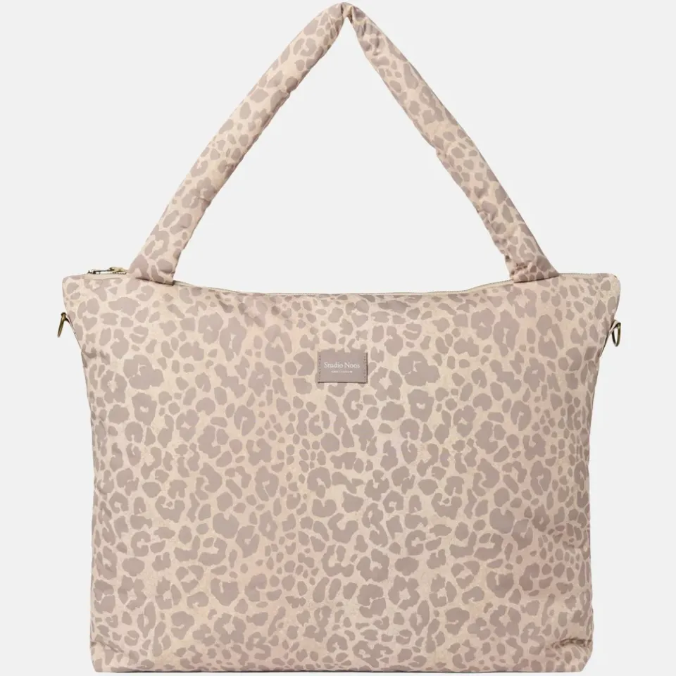 Studio Noos Leopard Puffy Diaper Bag luiertas beige, foto 2