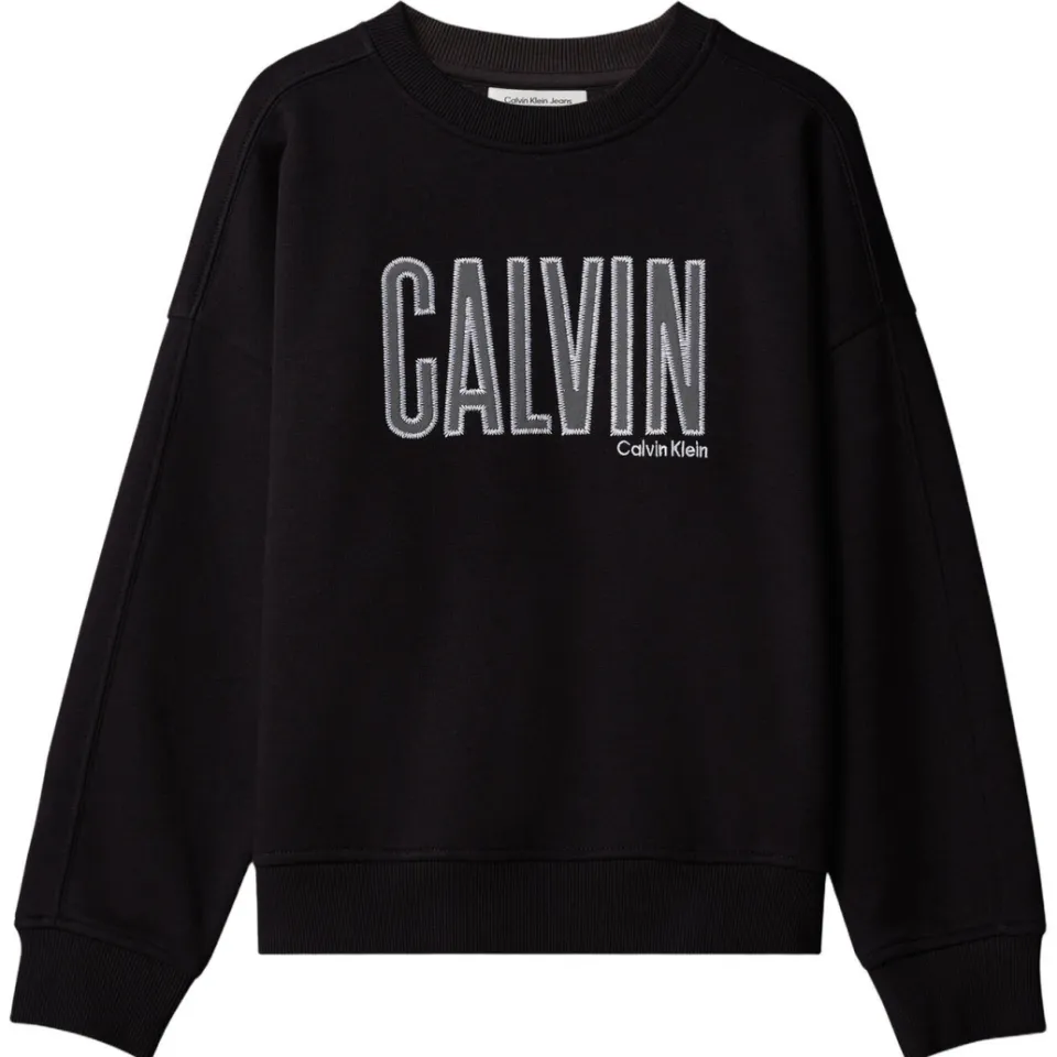 Calvin Klein sweater met borduursels - zwart, foto 2