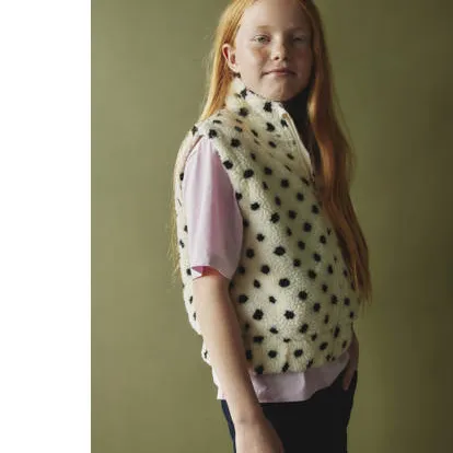 NAME IT KIDS jacquard gilet met stippen - beige, foto 3