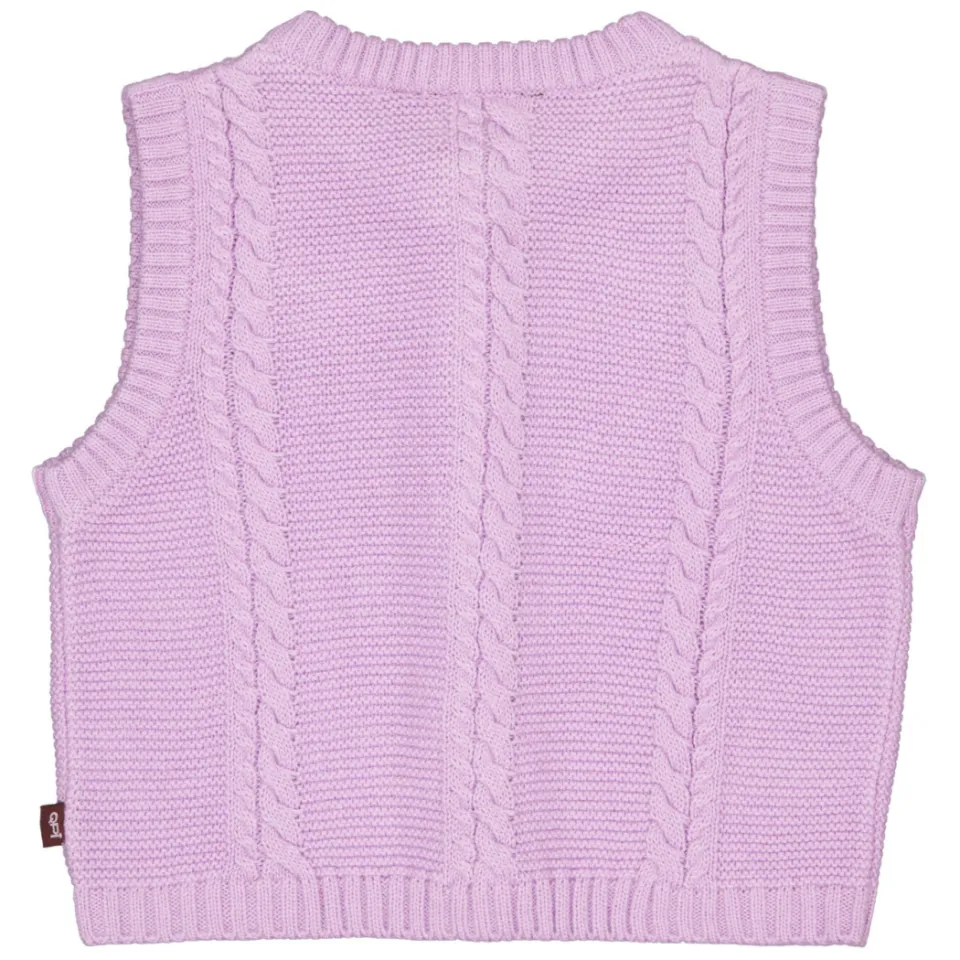 QPI gebreid gilet - lila, foto 3