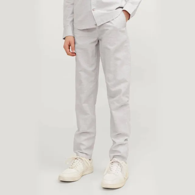 Jack & Jones relaxed fit casual broek lichtgrijs, foto 3