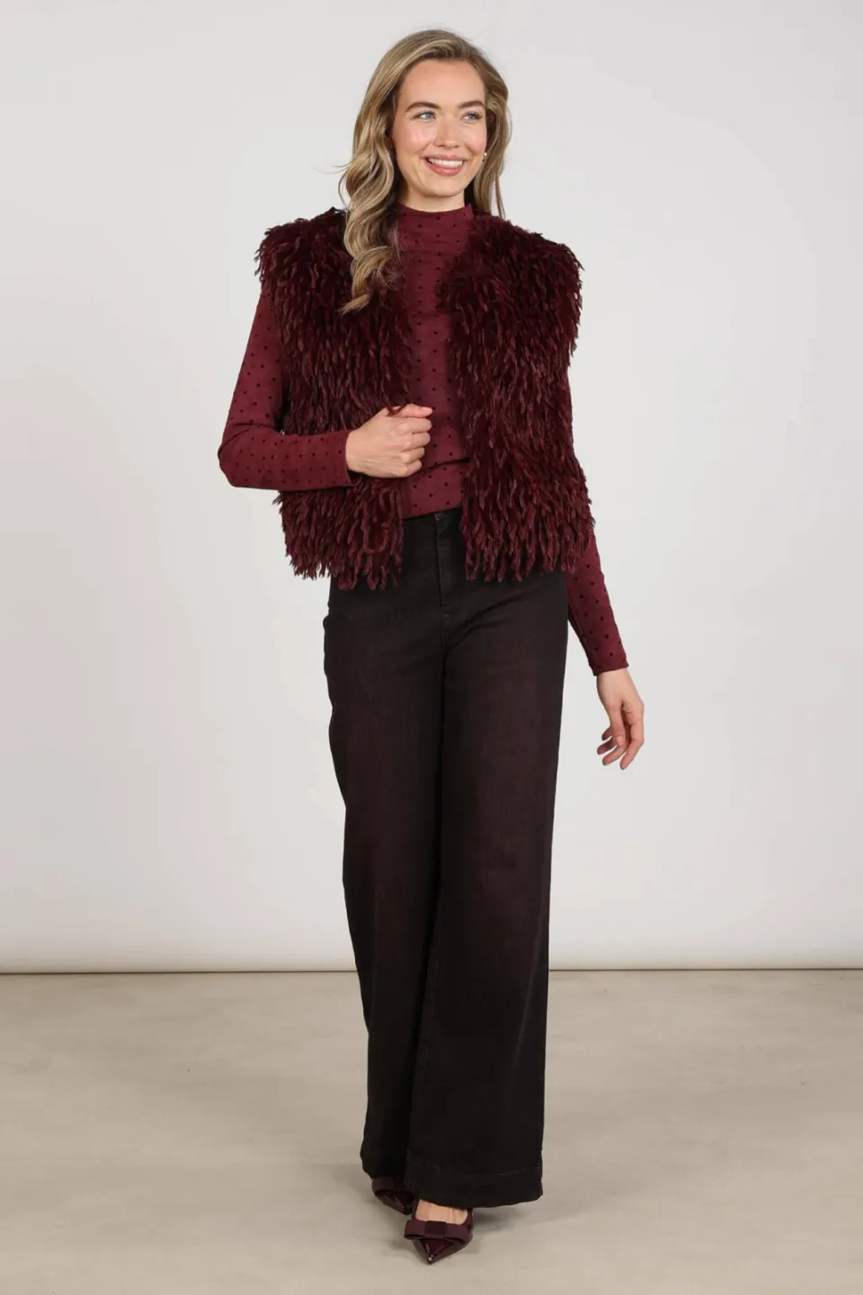 NUKUS gilet - donkerrood, foto 4